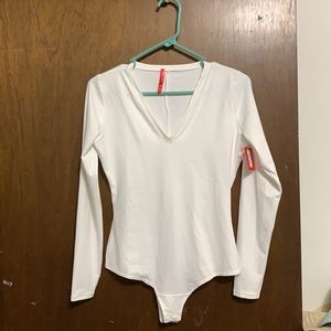 Suit Yourself Long Sleeve Thong Bodysuit